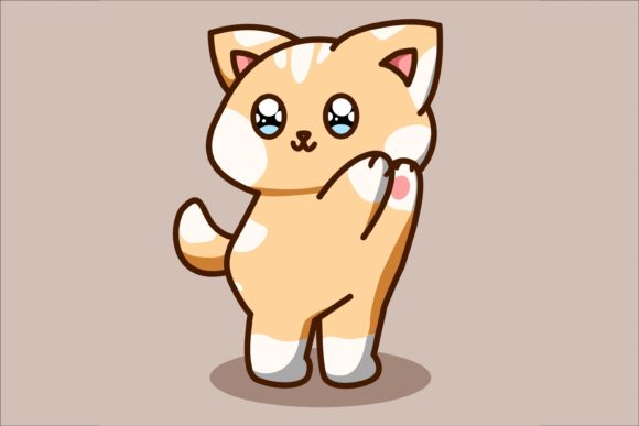 Download A Cute and Funny Baby Cat Cartoon - Premium Bundle