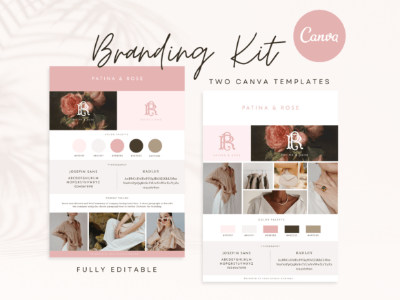 Download Canva Branding Kit Template Soft Pink - Branding kit Collection